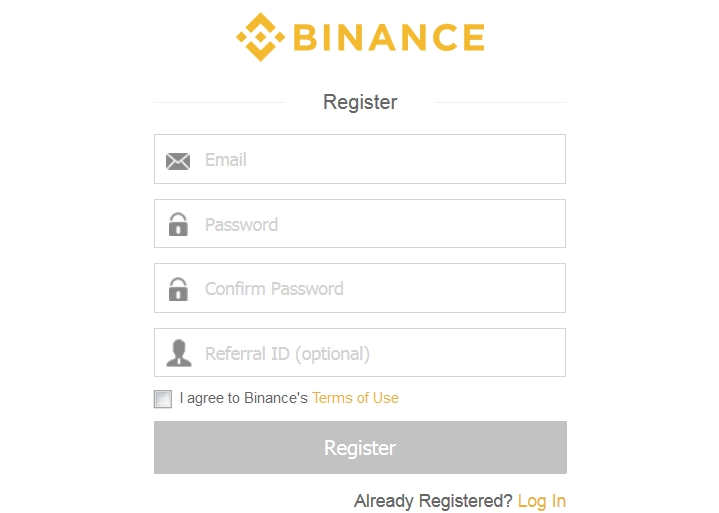 Регистрация на бирже Binance